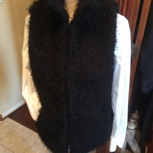 Betsey Johnson faux fur vest